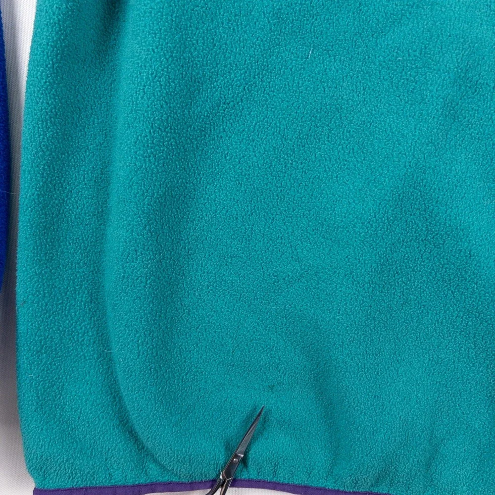 Patagonia Snap T Synchilla Fleece Pullover Mens S Teal Blue Purple Rare‎ Retro
